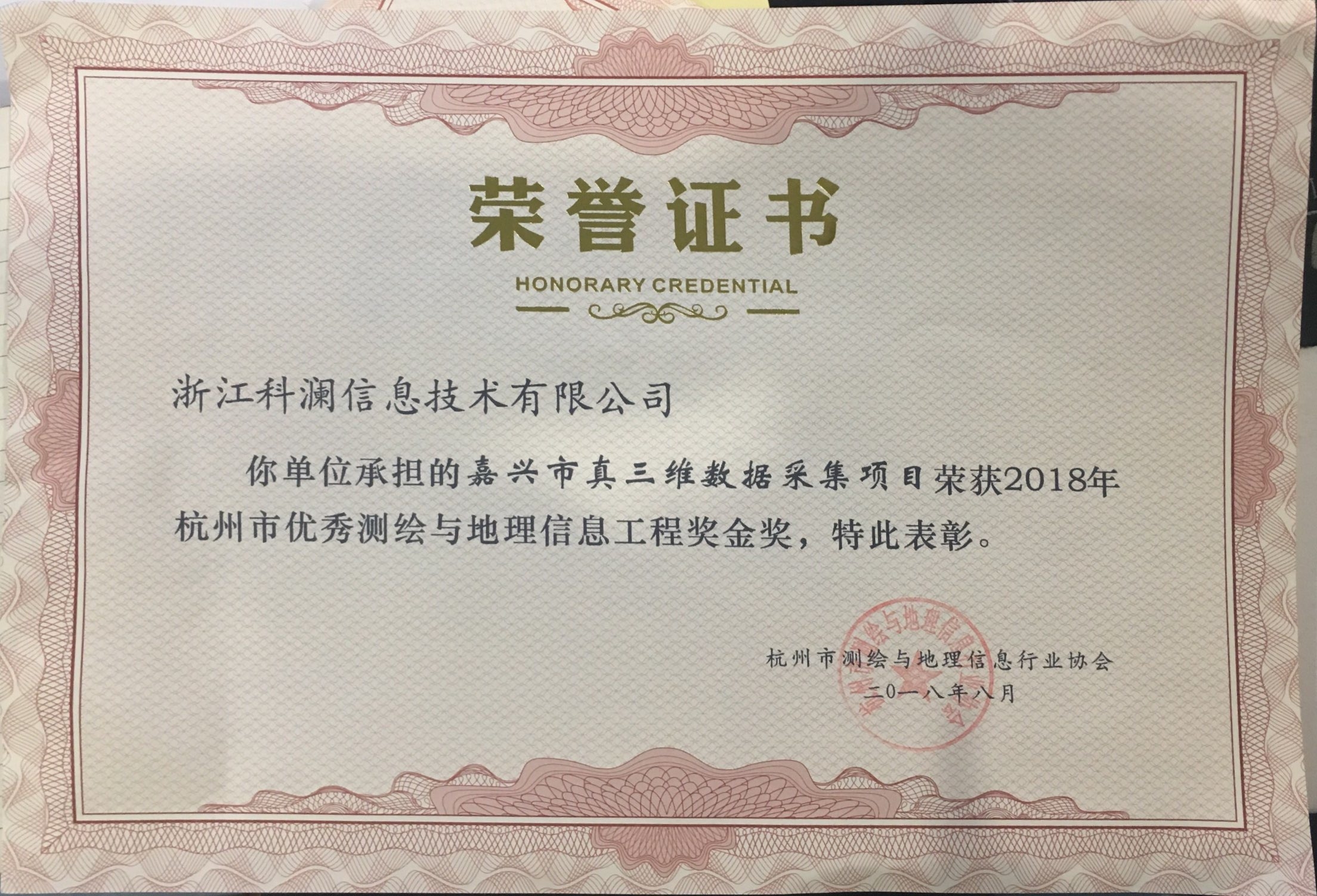 2018杭州市优秀测绘与地理信息工程奖金奖.jpg
